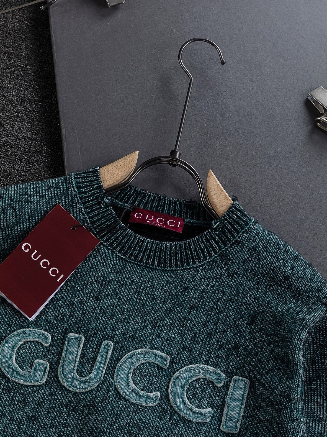 Classic Letter Embroidered Sweater