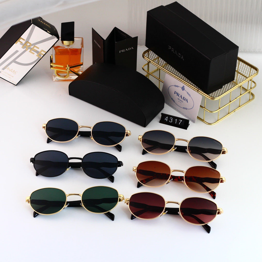 Gafas de sol clásicas vintage semiredondas