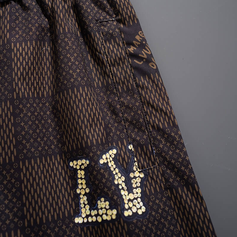 Pantalones cortos de playa con estampado de cuadros