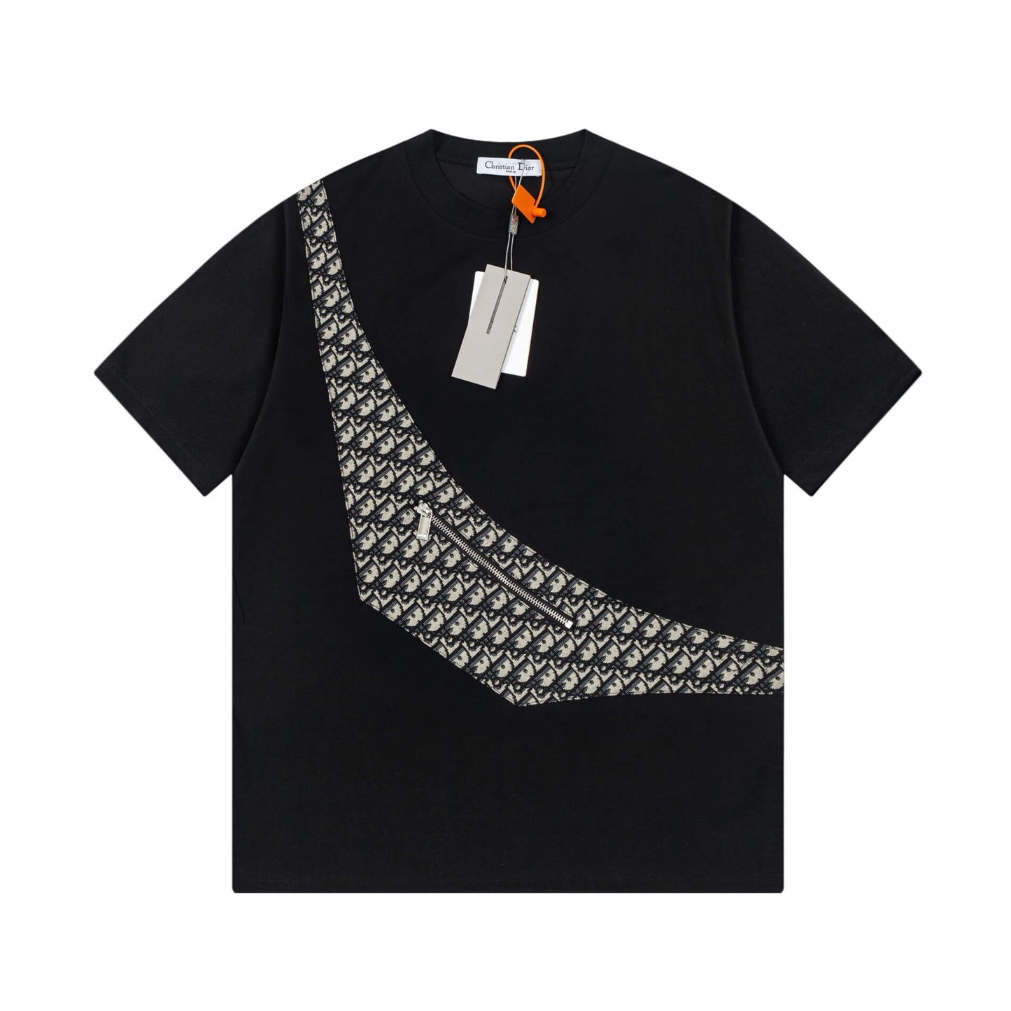 Camiseta de tela lavada con bolsillo