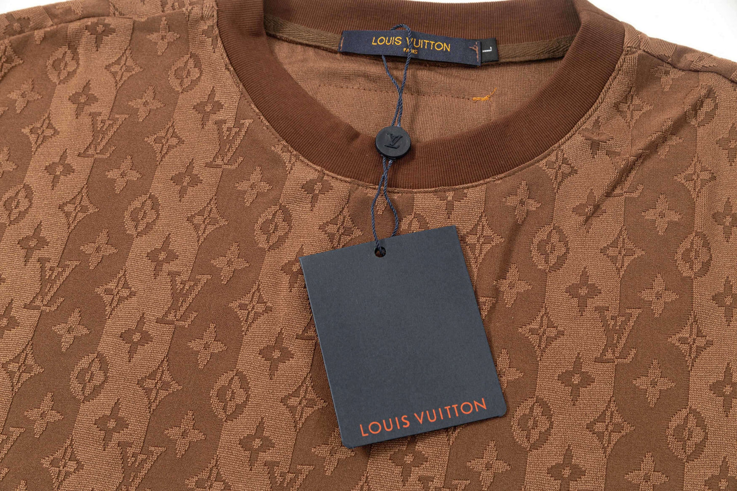 Camiseta clásica de jacquard con estampado completo