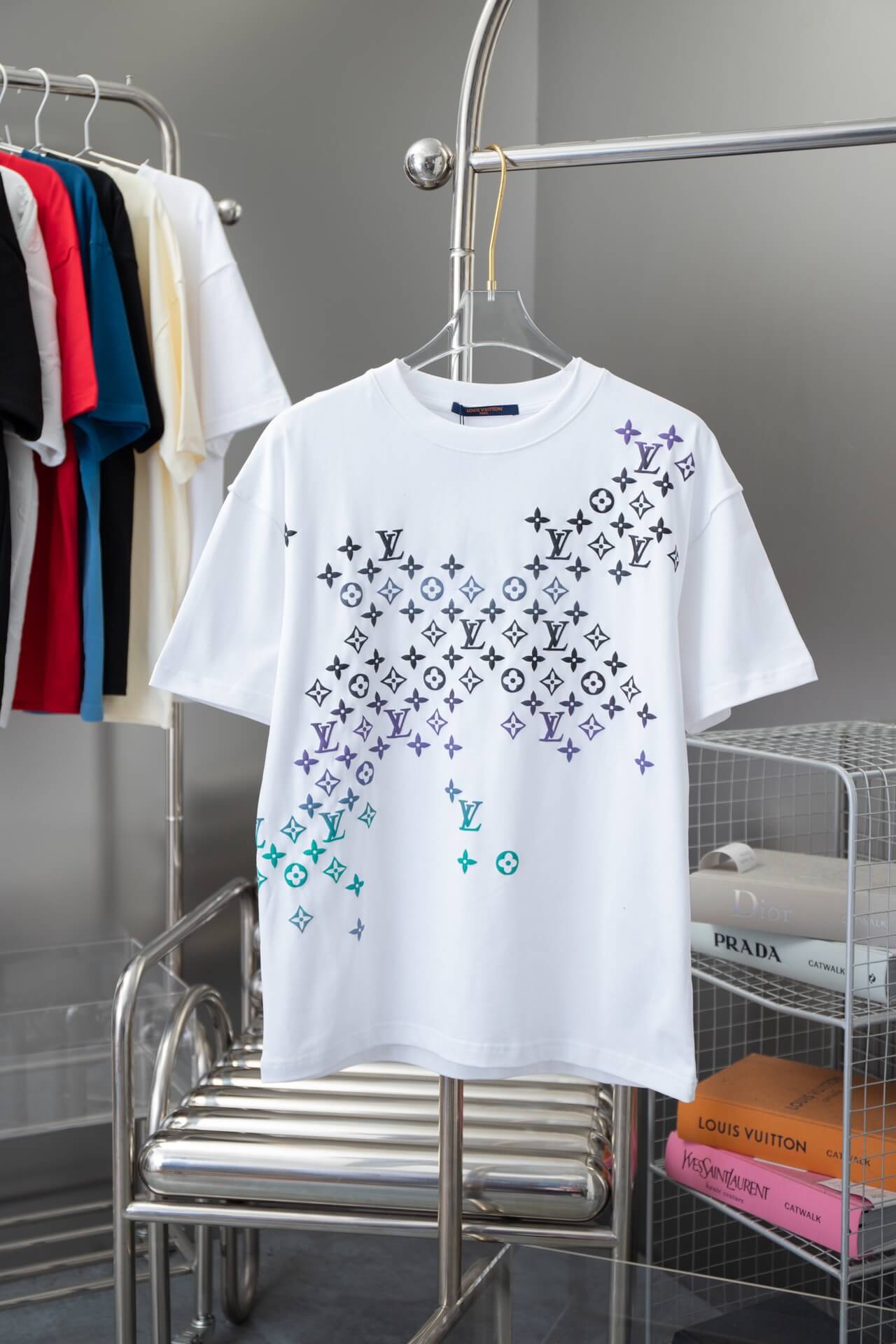 Camiseta con estampado degradado para presbicia