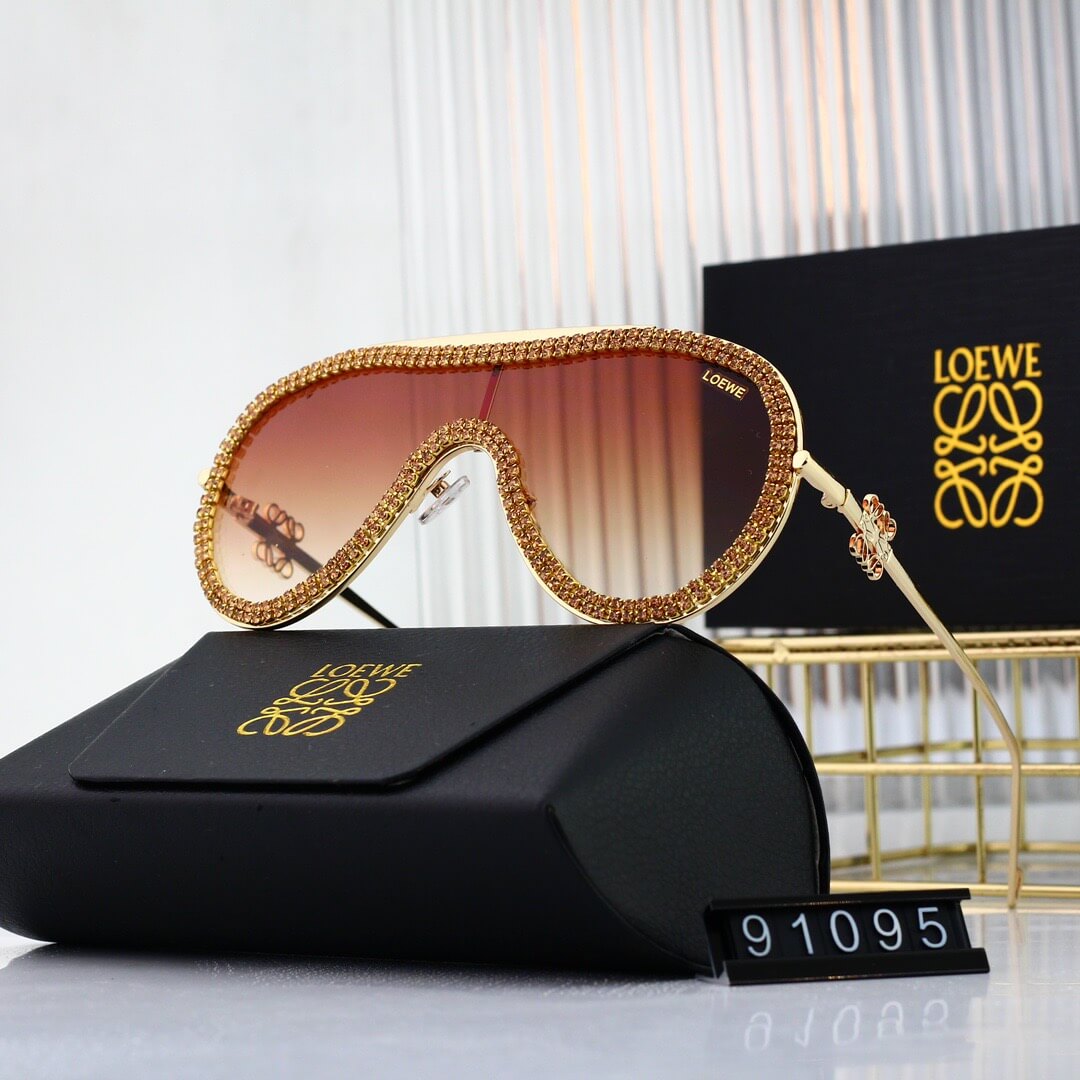 Gafas de sol de moda con protección de diamantes