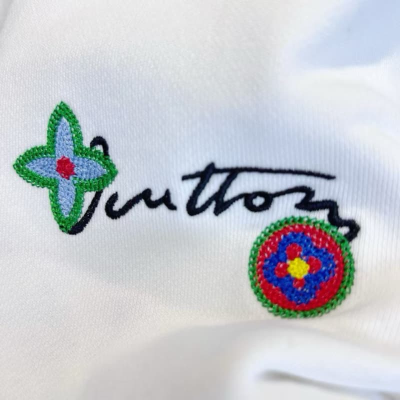 Front & Back Floral Embroidery Sweatshirt