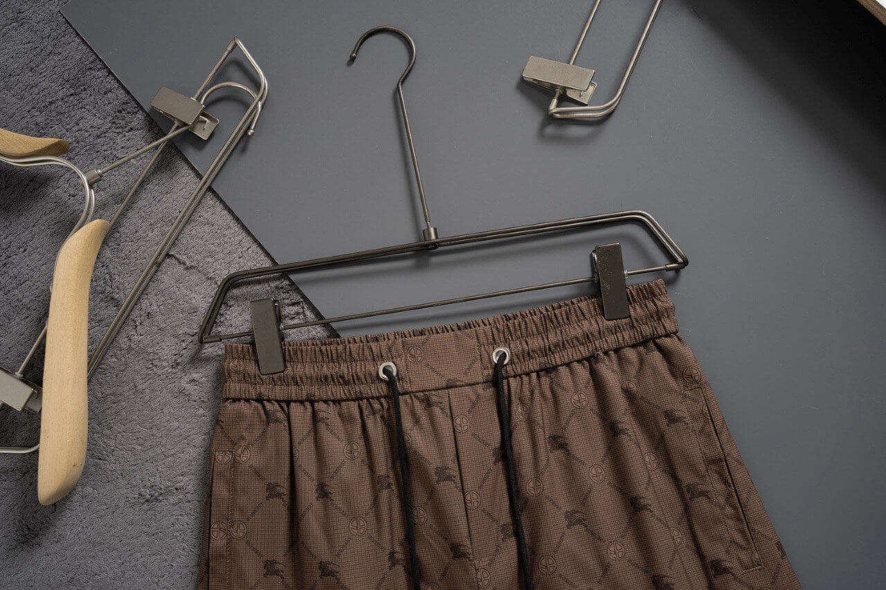 Short de plage marron