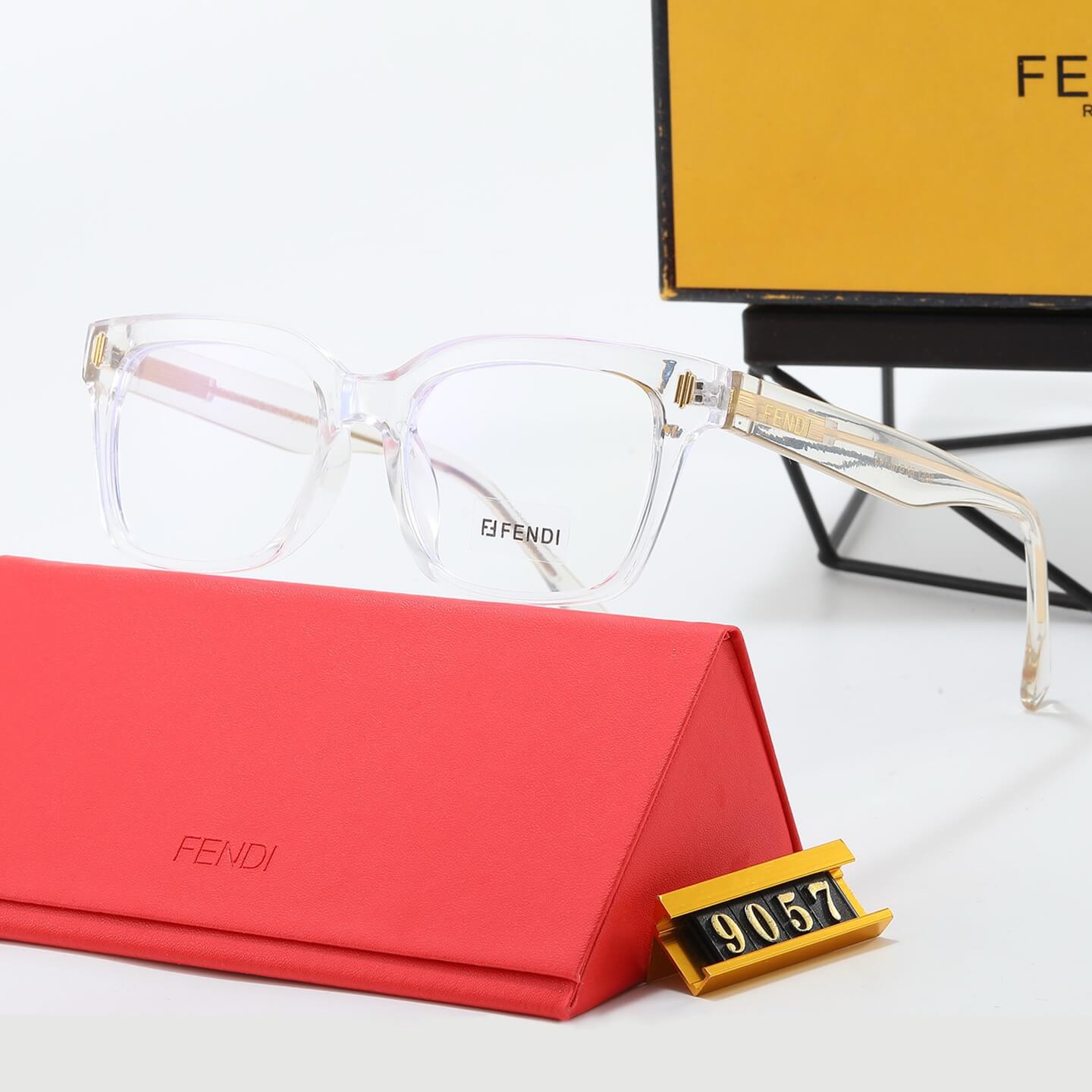 Lunettes unies à monture carrée tendance