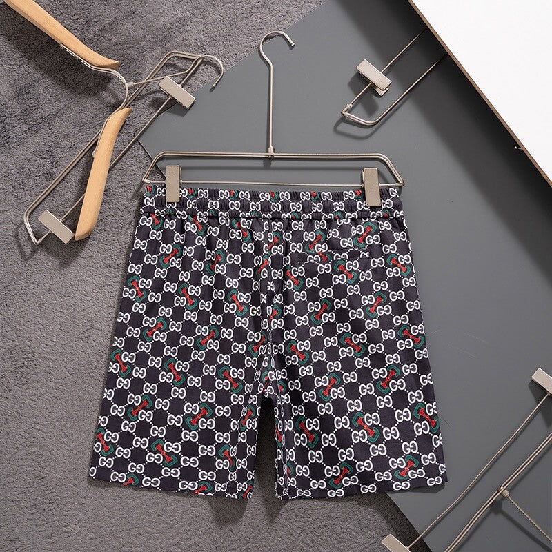 Shorts de playa con estampado completo