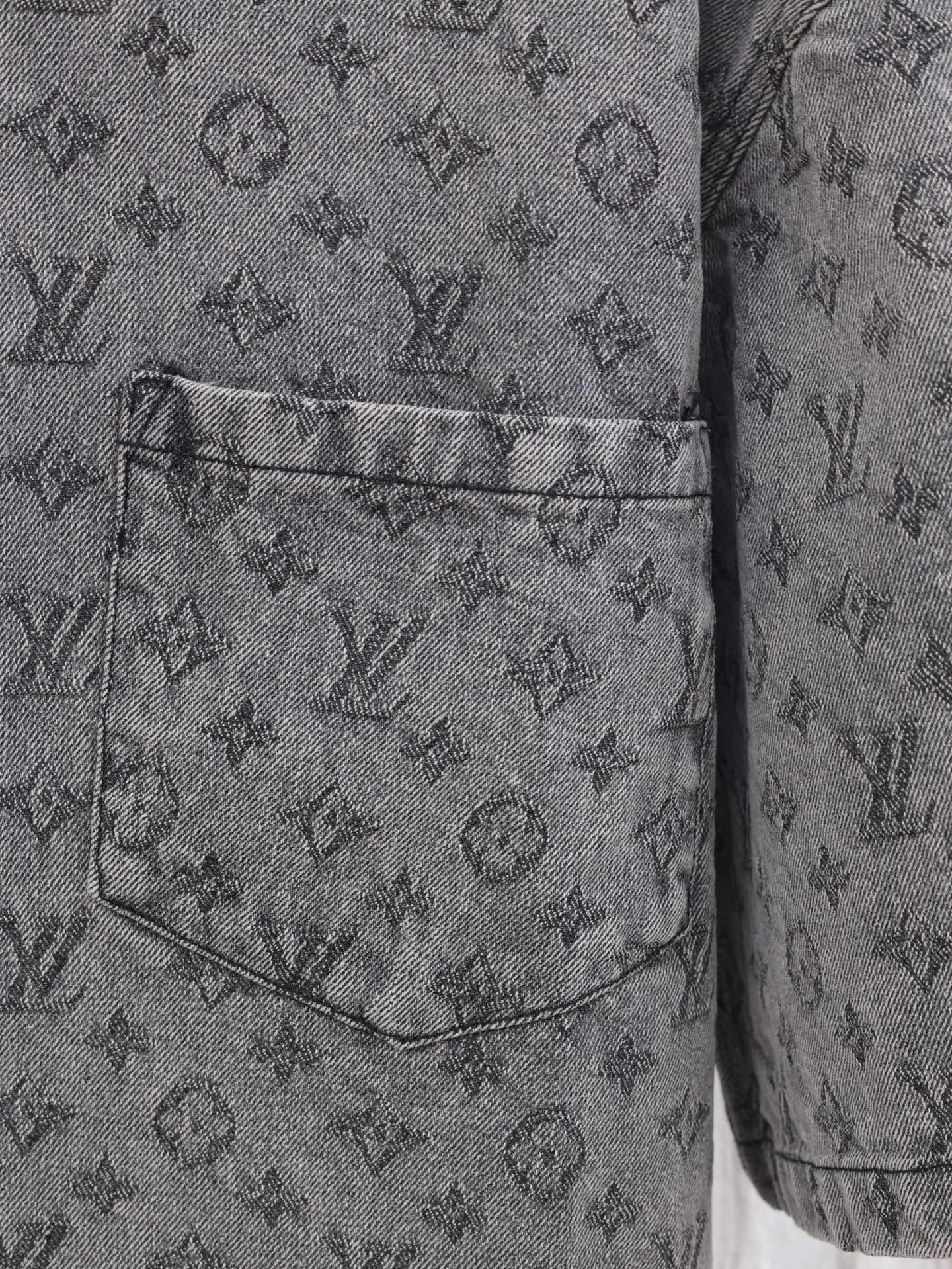 Exquisita camisa vaquera de jacquard