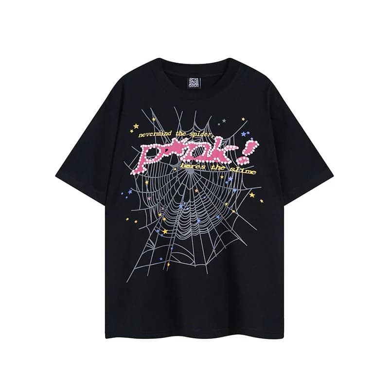 Camiseta clásica rosa y negra