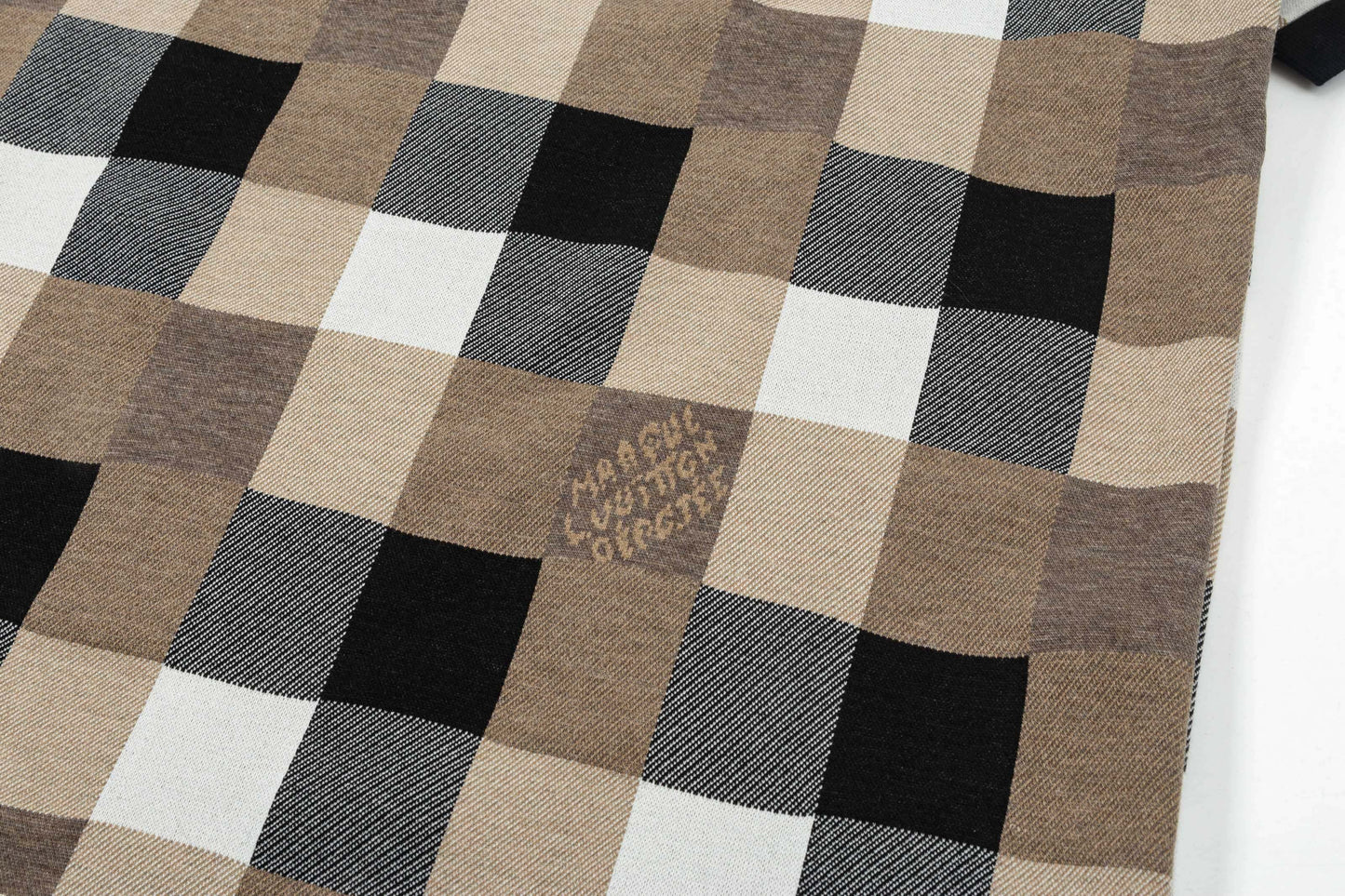 Polo à motif treillis