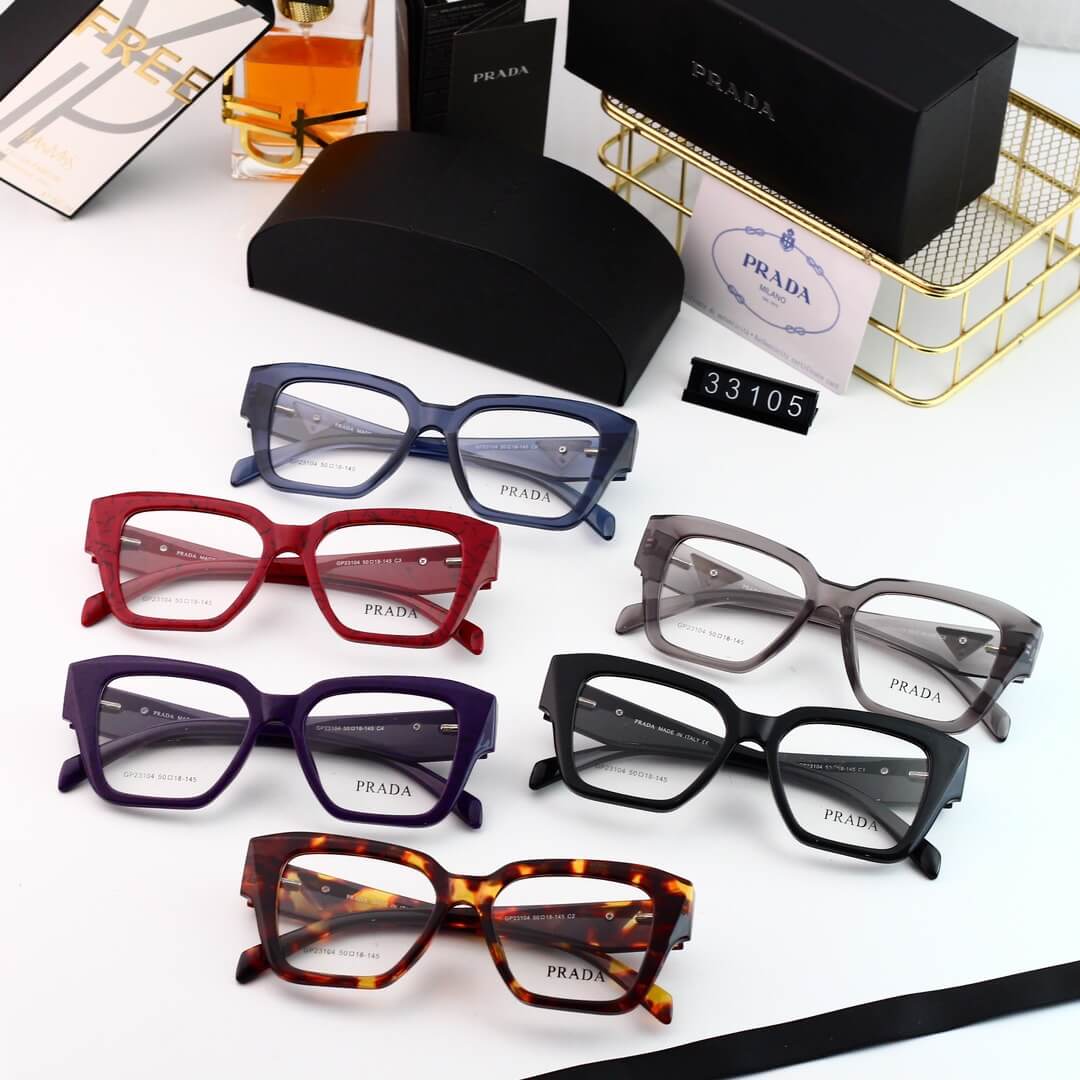 Gafas lisas de montura grande, modernas y sencillas
