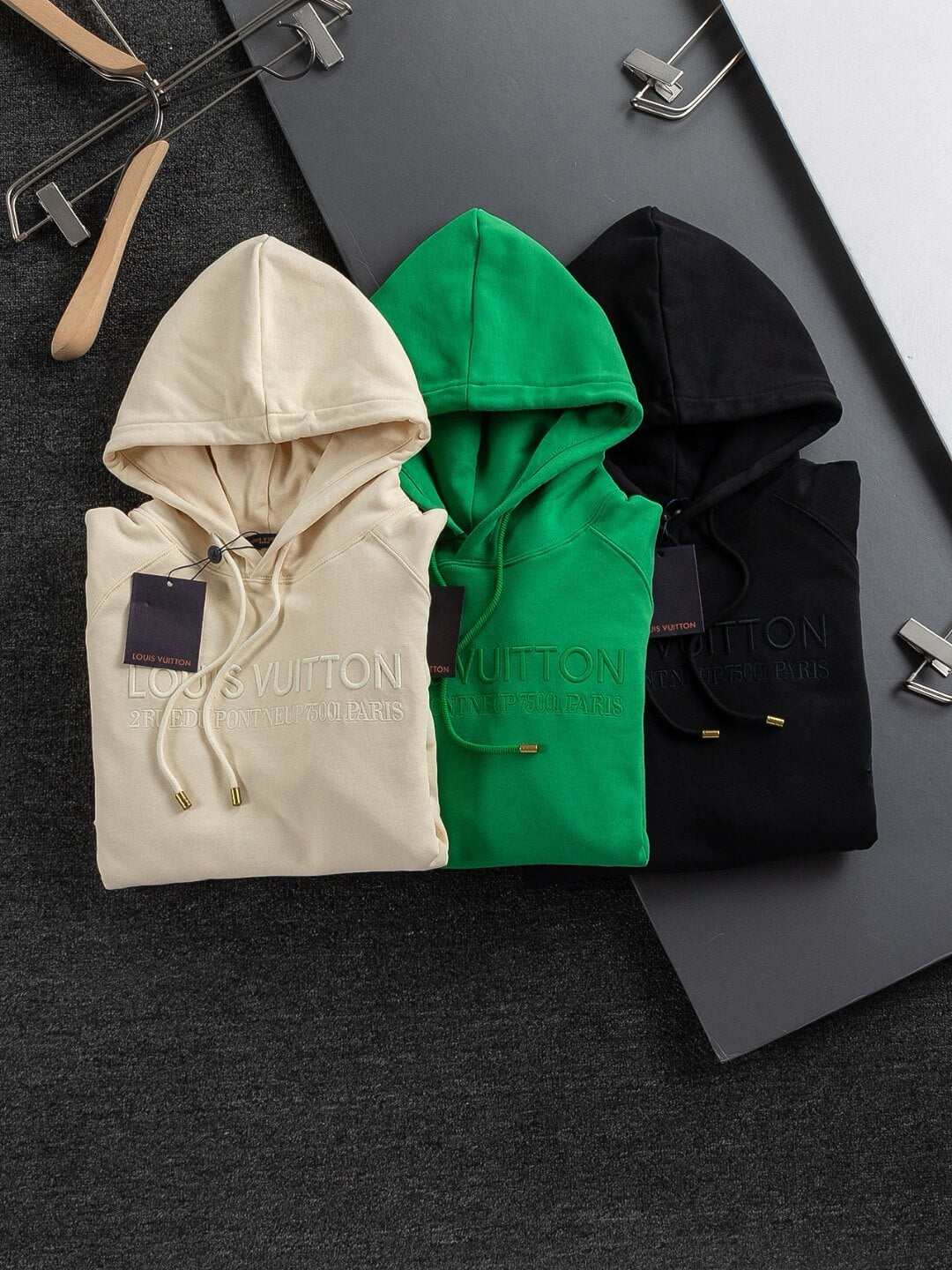Minimal Letter Embroidered Hoodie