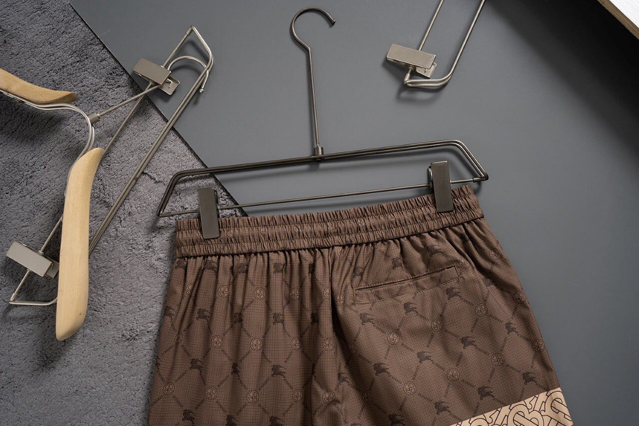 Short de plage marron