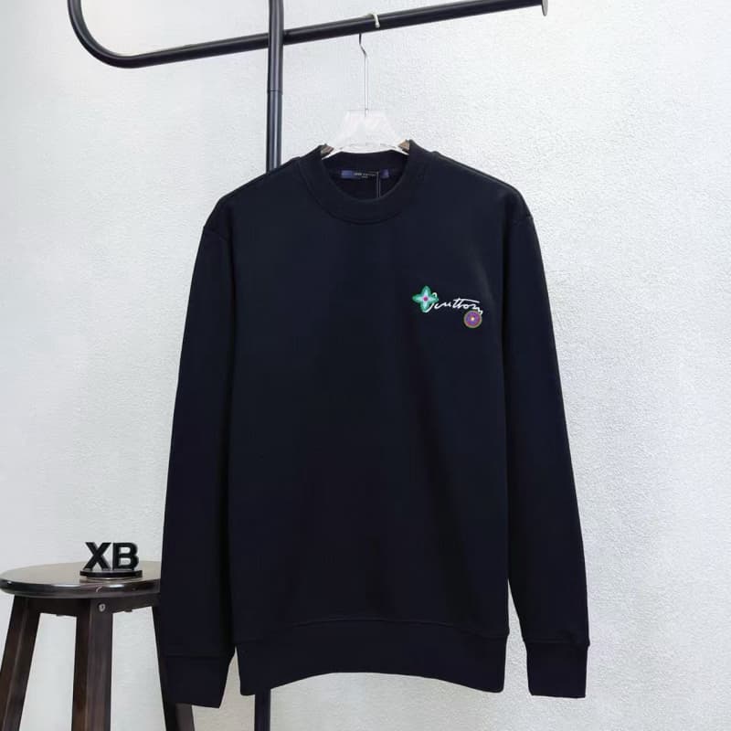 Front & Back Floral Embroidery Sweatshirt