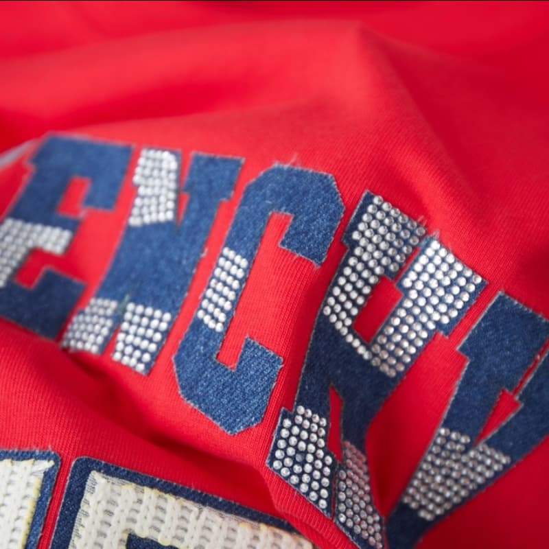 Towel Patch Rhinestone T-Shirt