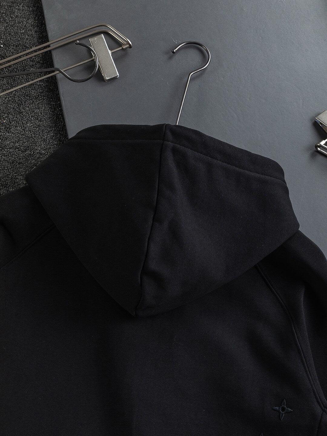 Minimal Letter Embroidered Hoodie