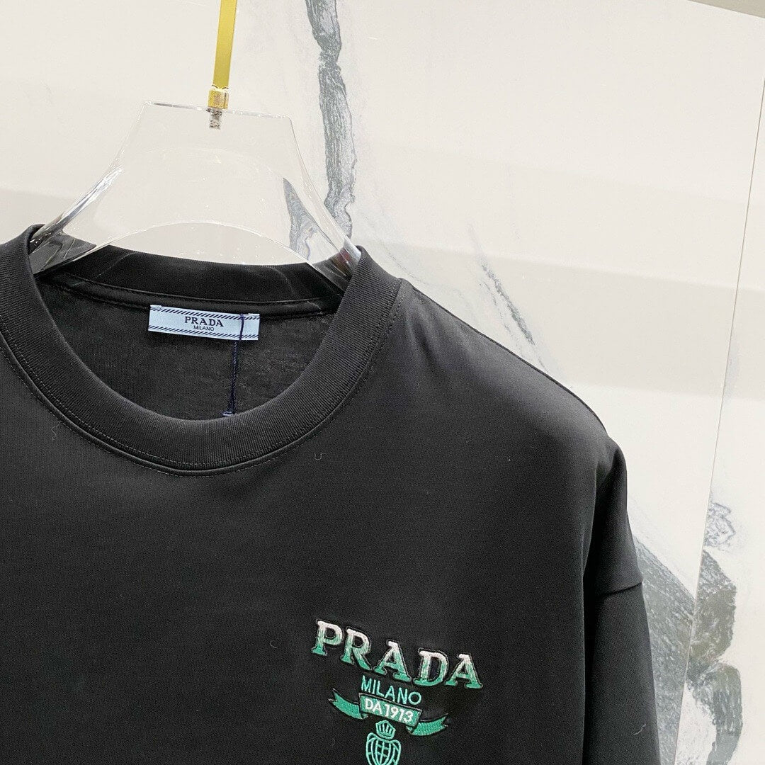 T-shirt à motif brodé vert