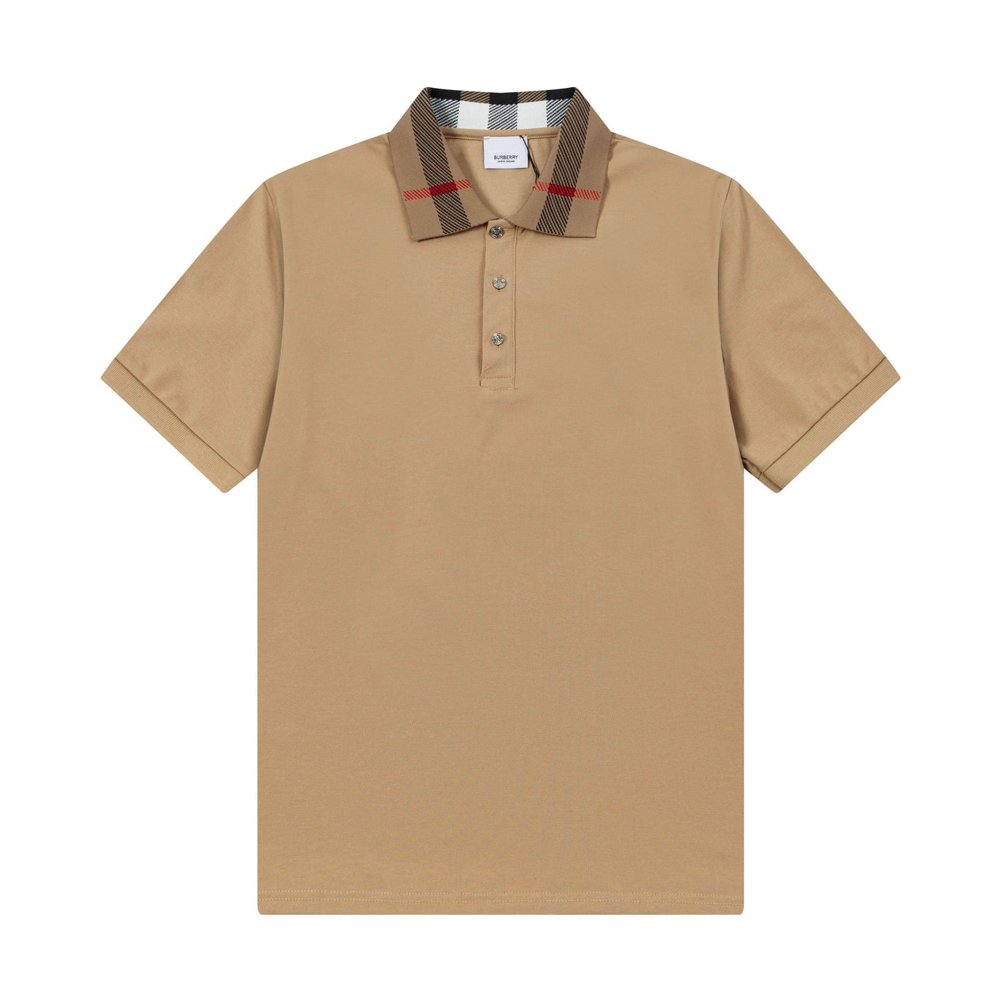 Camisa polo clásica marrón