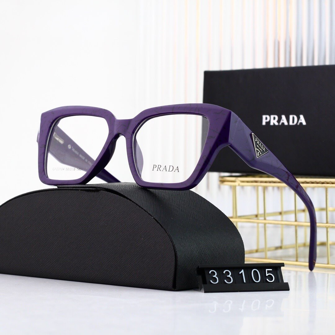 Gafas lisas de montura grande, modernas y sencillas