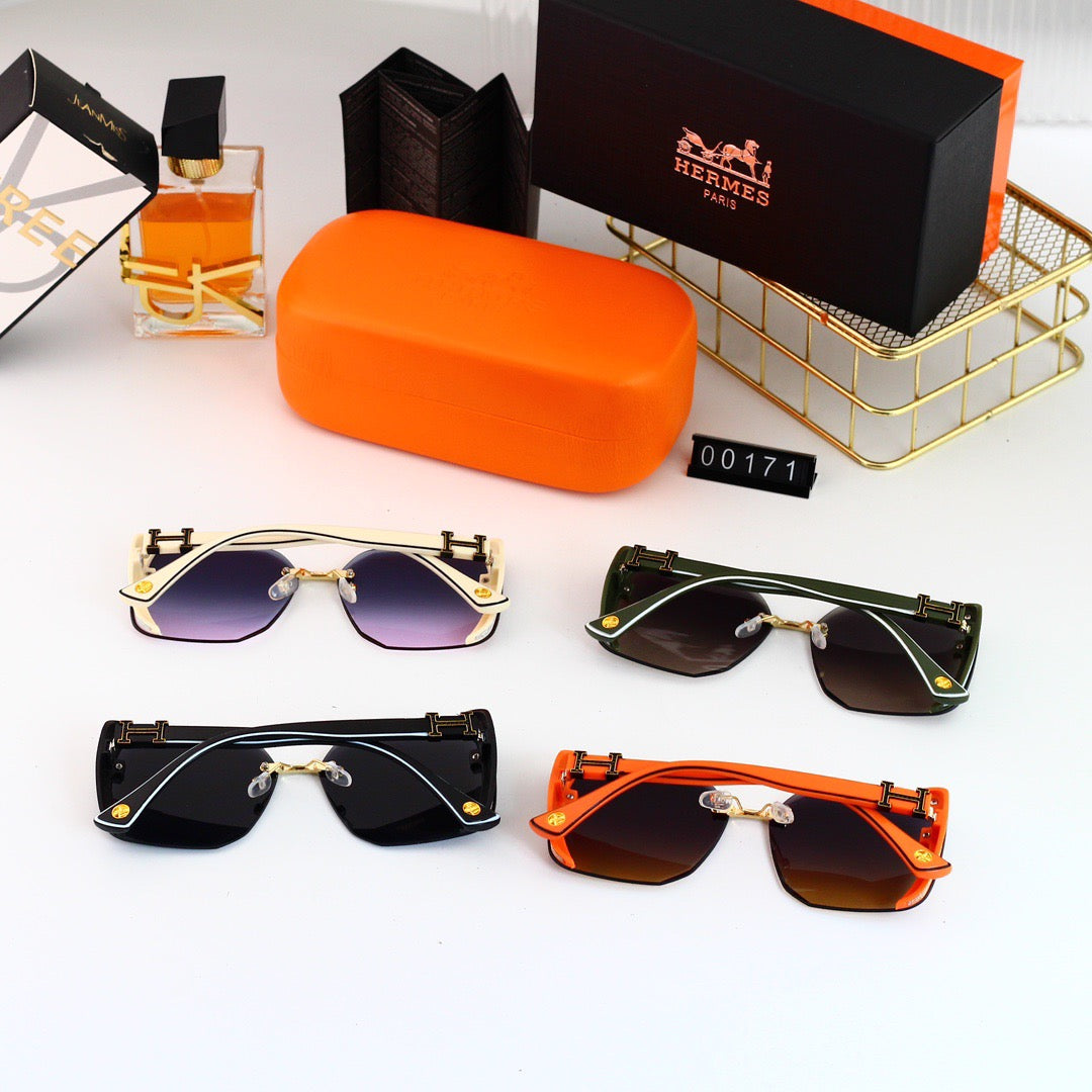 Gafas de sol clásicas con bloques de color
