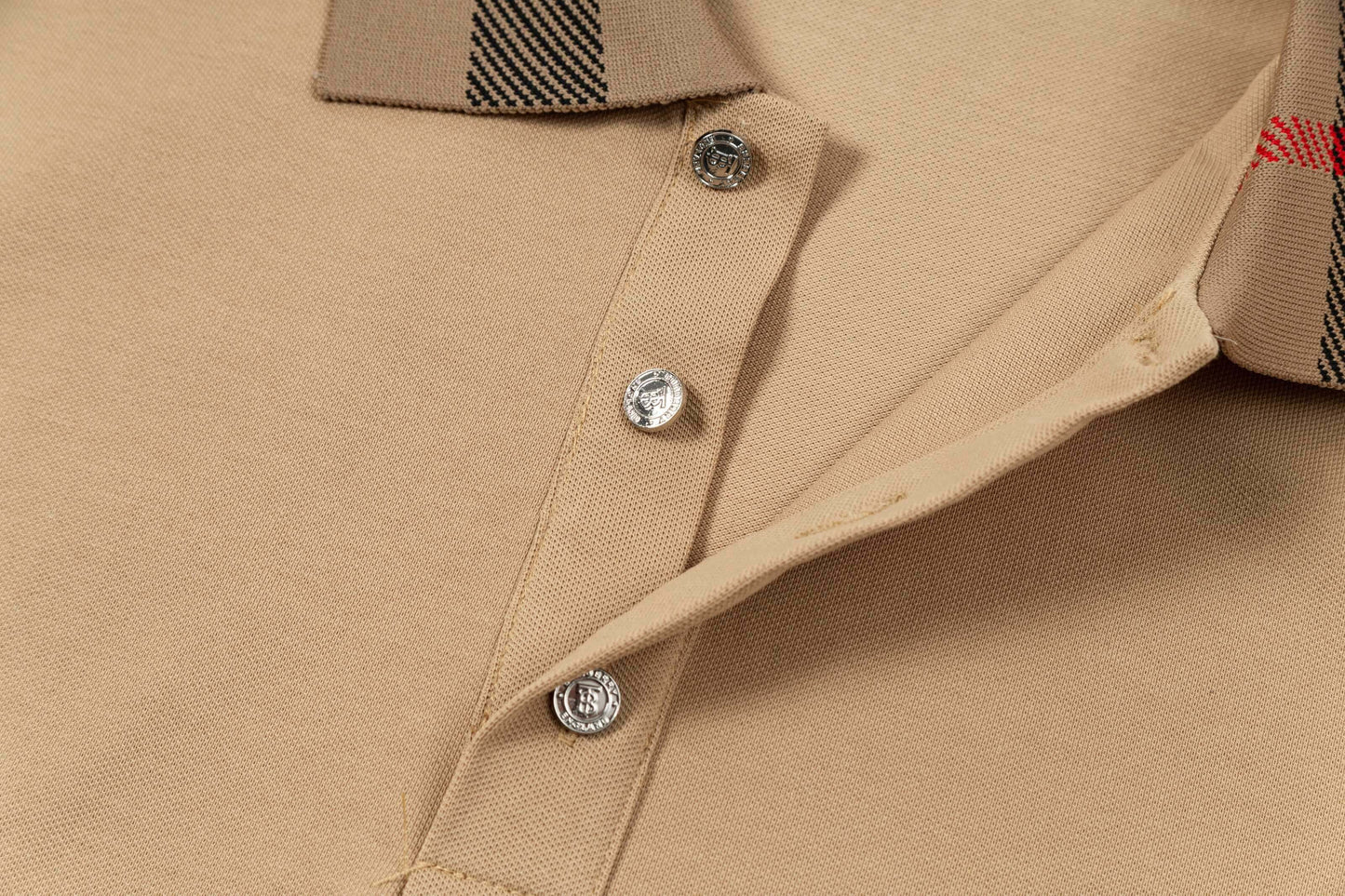 Camisa polo clásica marrón