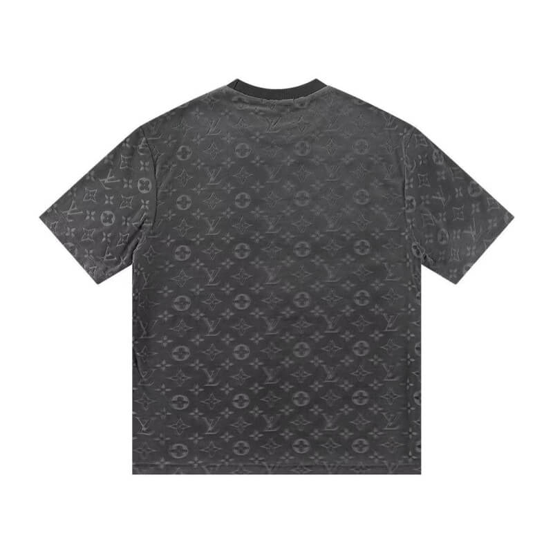 T-shirt classique imprimé en relief sur toute la surface