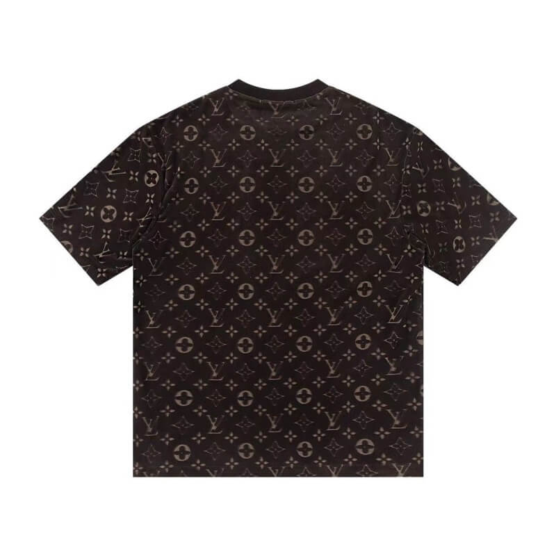 T-shirt classique imprimé en relief sur toute la surface