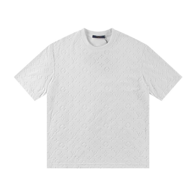 T-shirt classique imprimé en relief sur toute la surface