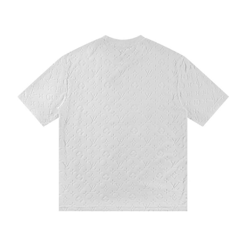 T-shirt classique imprimé en relief sur toute la surface