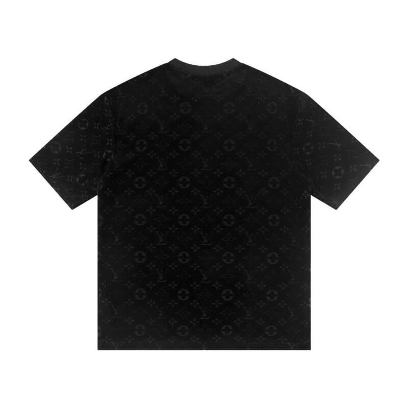 T-shirt classique imprimé en relief sur toute la surface
