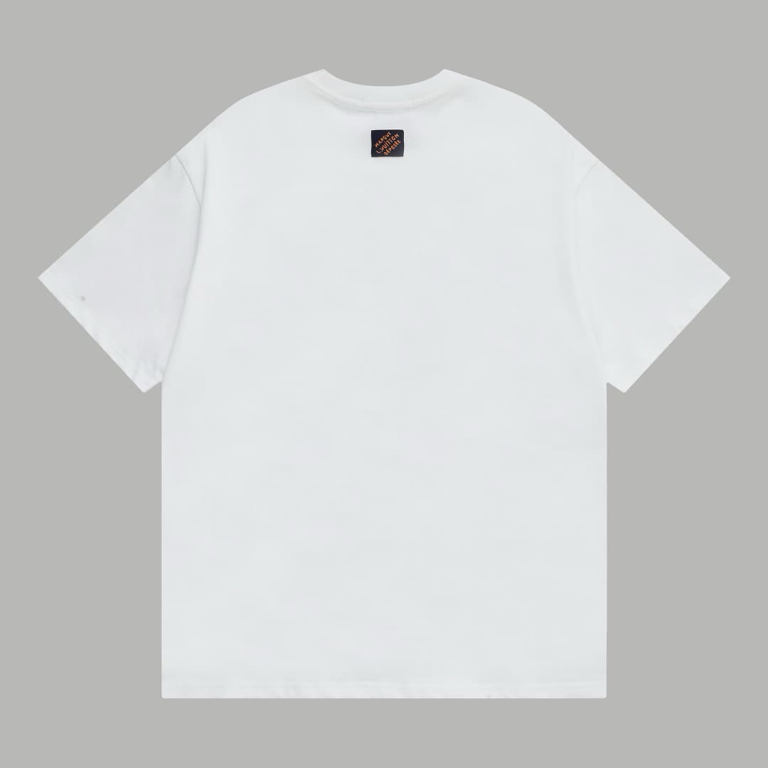 T-shirt artisanal brodé à paillettes