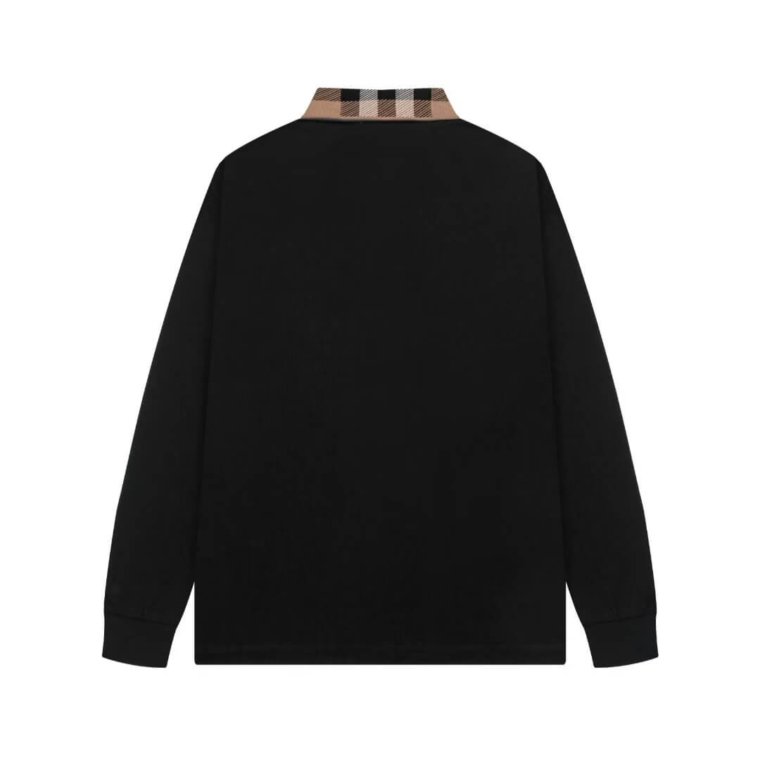 Polo clásico con cuello a cuadros