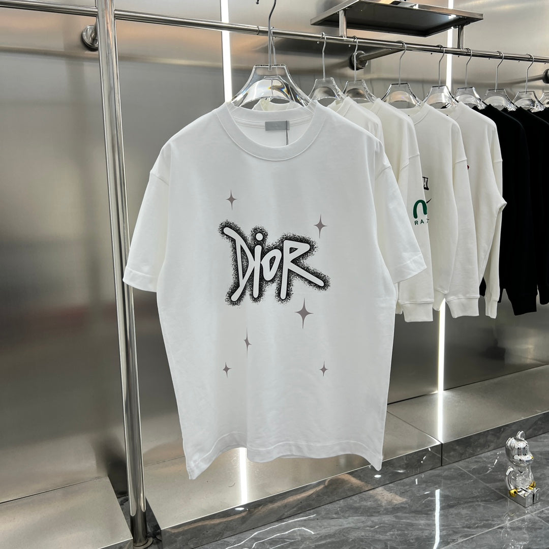 Camiseta clásica con estampado de letras