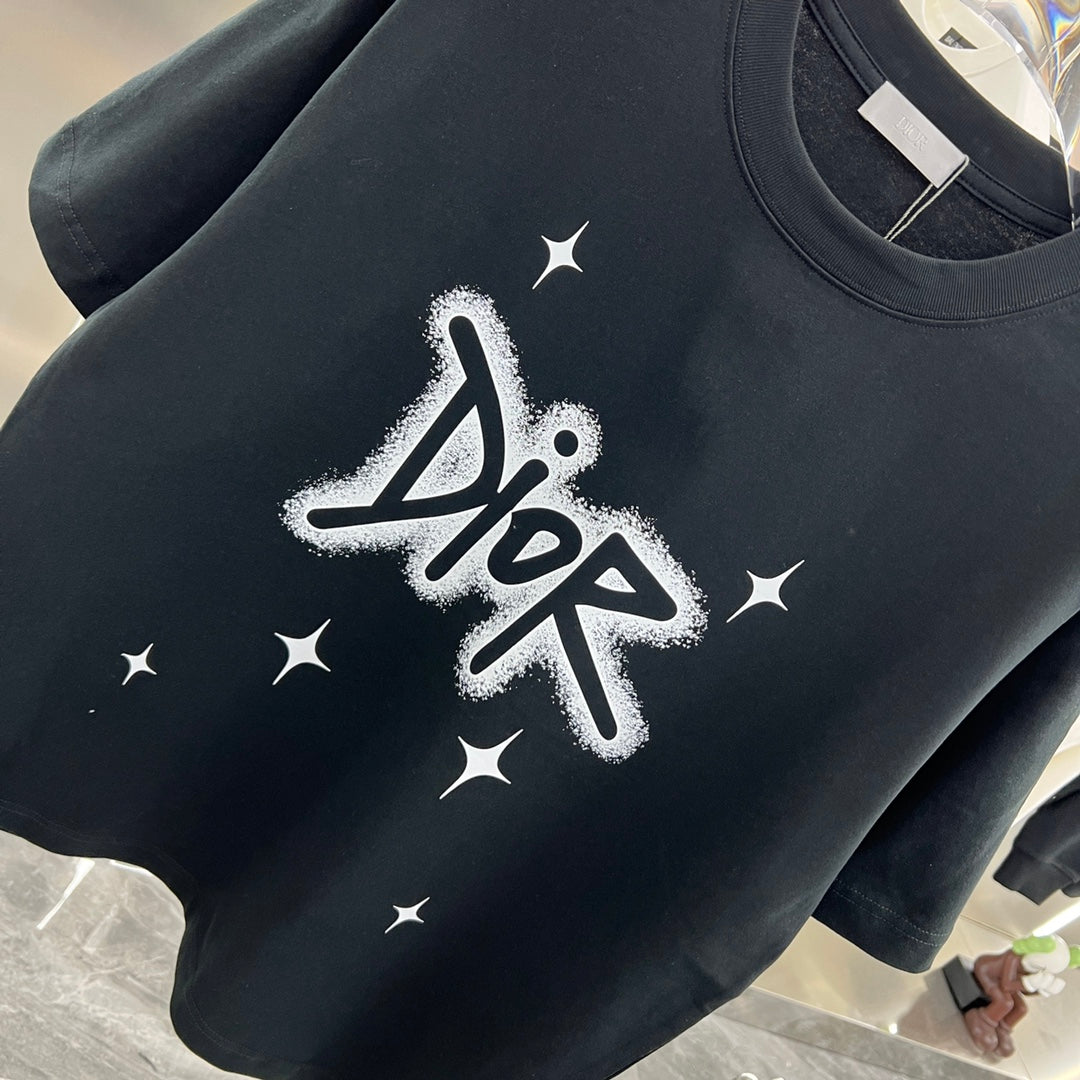 Camiseta clásica con estampado de letras