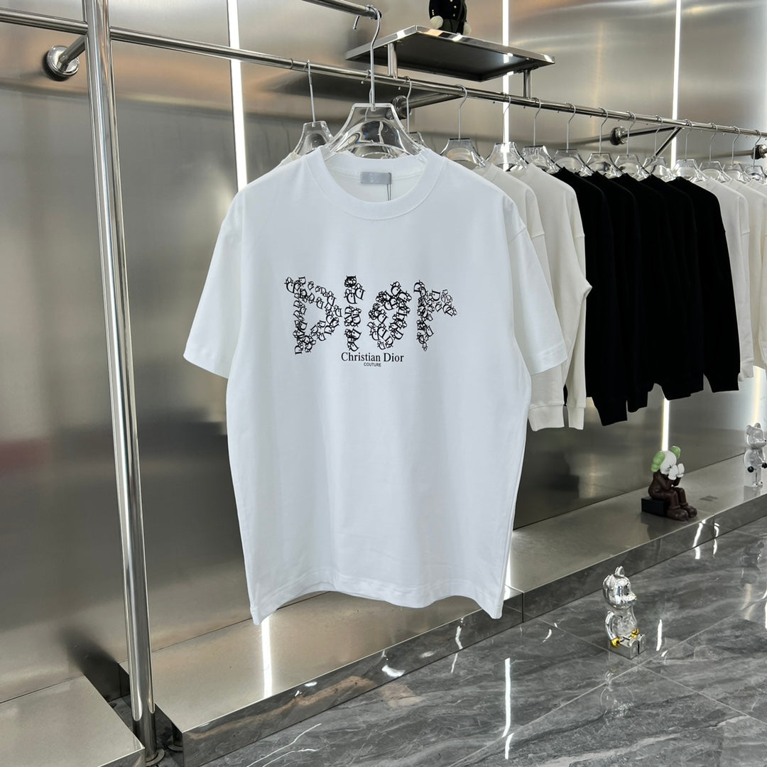 Camiseta con estampado de letras creativas