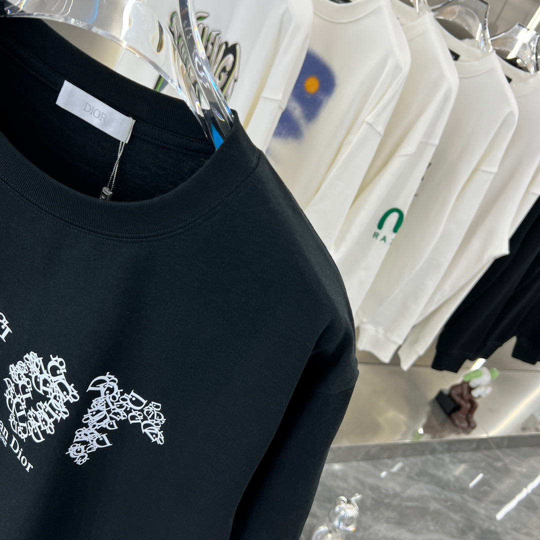 Camiseta con estampado de letras creativas