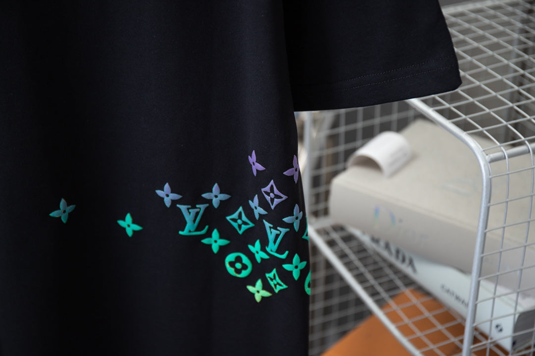 Camiseta con estampado degradado para presbicia