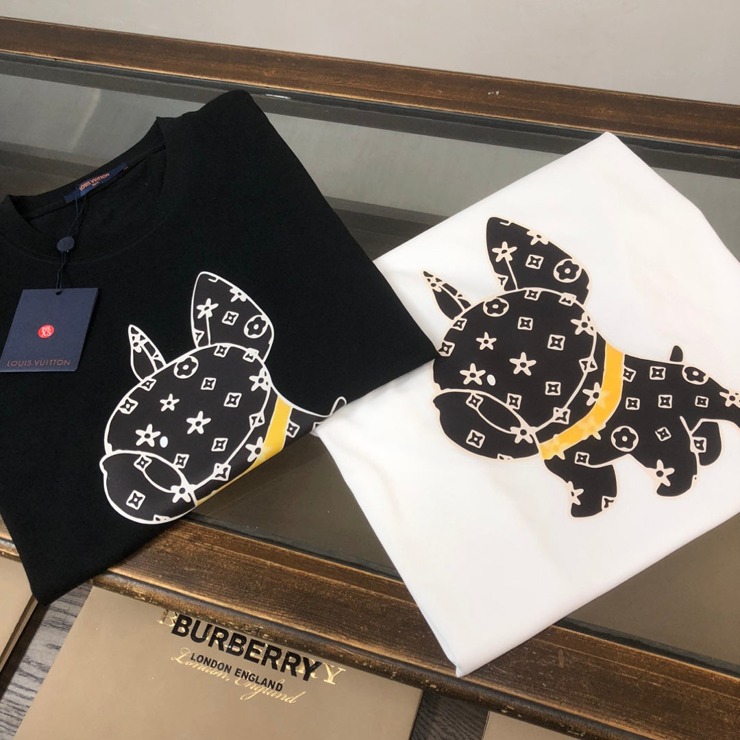 Camiseta con estampado de perro