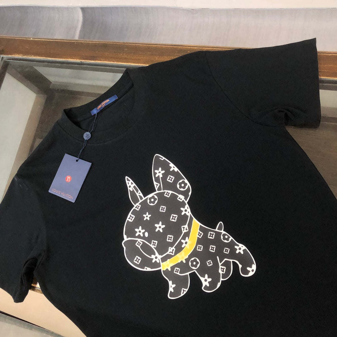 Camiseta con estampado de perro