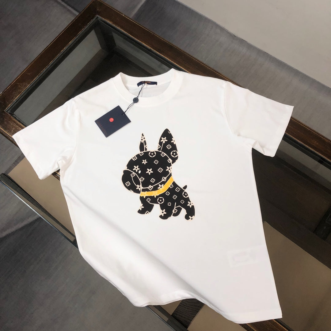 Camiseta con estampado de perro