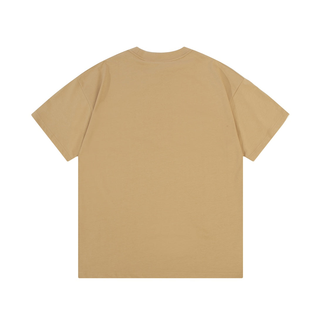 Camiseta con estampado clásico marrón