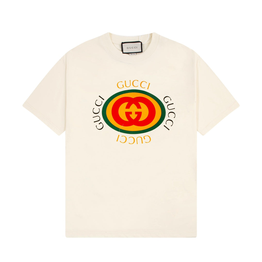 Camiseta con estampado clásico beige