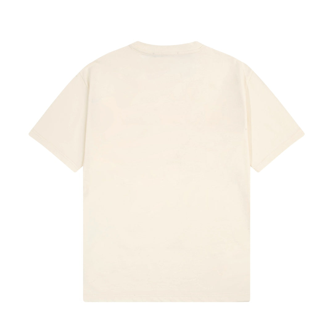 Camiseta con estampado clásico beige