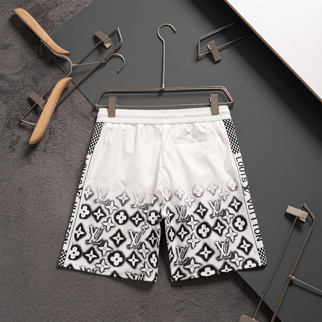 Short de plage à imprimé intégral