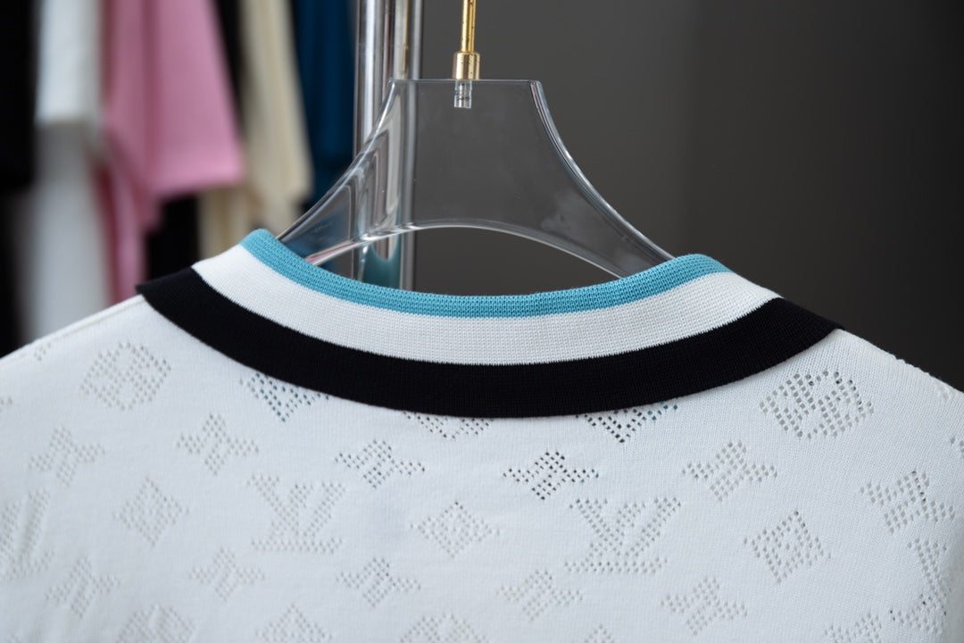 Camisa polo con estampado integral
