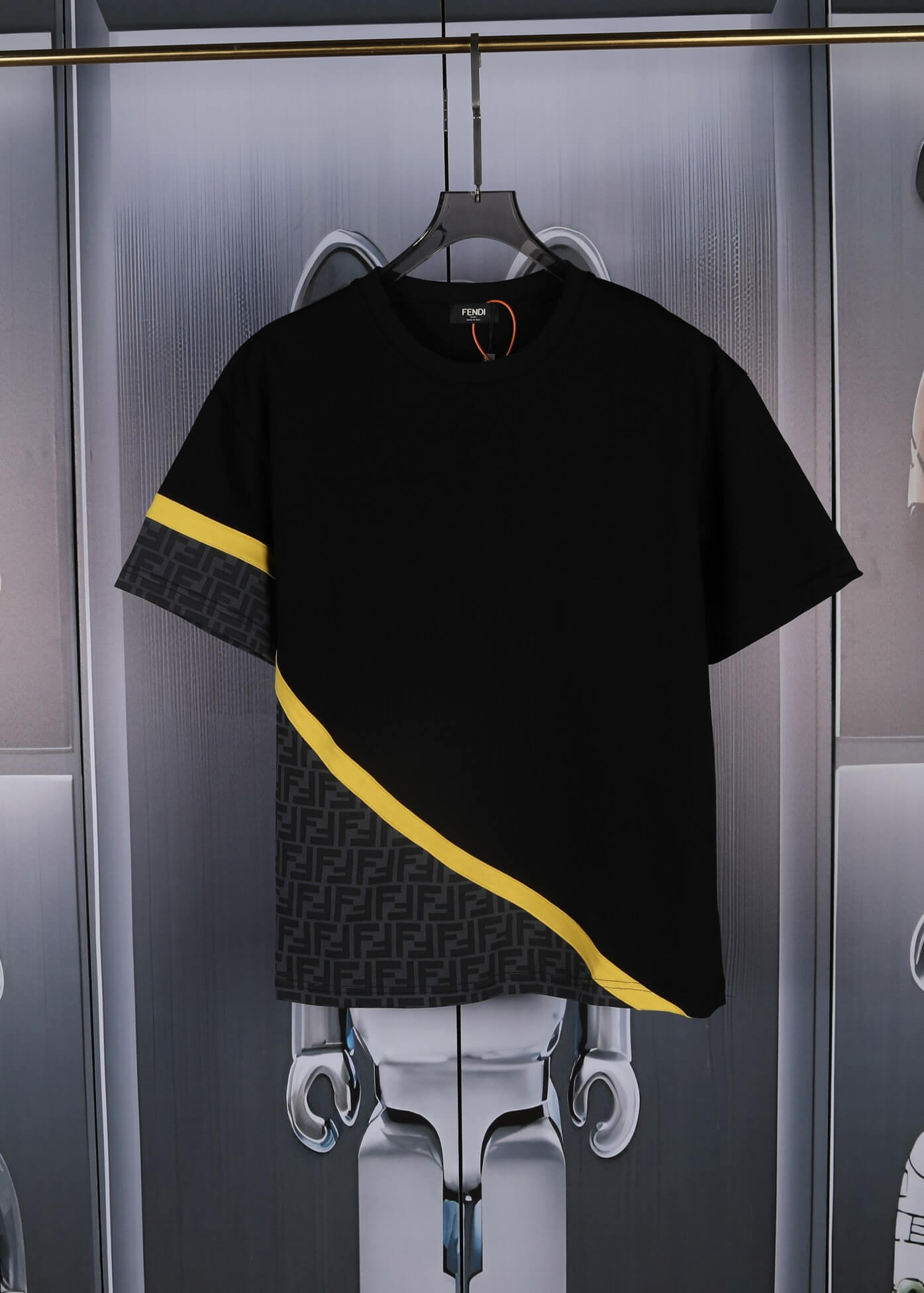 T-shirt à coutures color-block