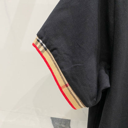 Camiseta polo con cuello a cuadros