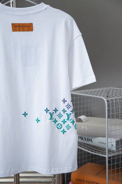 Camiseta con estampado degradado para presbicia