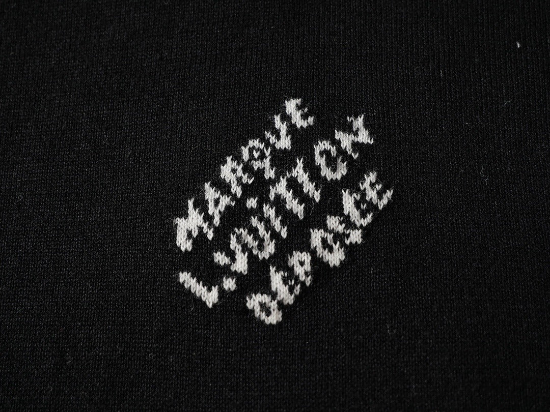Camiseta de punto con mangas de letras