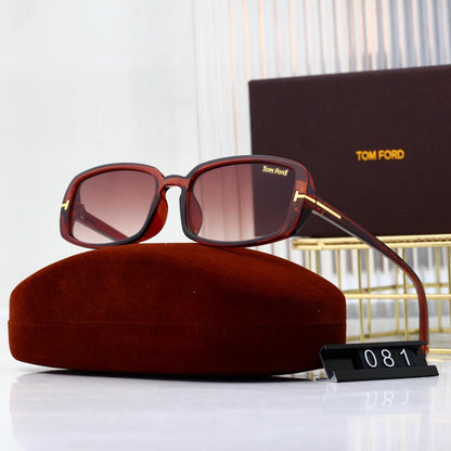 Gafas de sol minimalistas retro con montura cuadrada y patillas finas